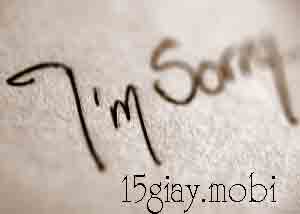 SMS xin lỗi bạn bè, người yêu